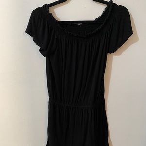 2 Piece Black Romper/Dress